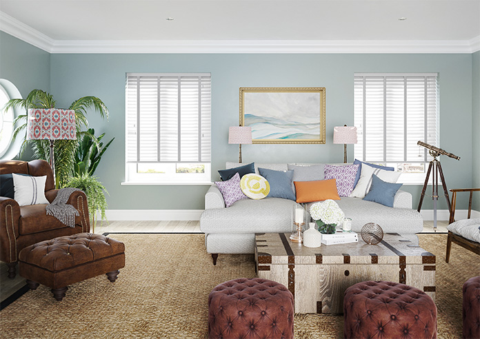 Ecowood Deluxe, Blizzard Grey Satin - Motorised Venetian Blind - Image 6